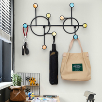Clothes hook wall hanging wall light luxury decoration entrance door entrance shelf creative wall door clothes adhesive hook