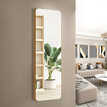 Mirror wall-mounted door rear mirror full-length mirror ins Wind household porch wall Net red floor fitting dressing mirror hanging wall