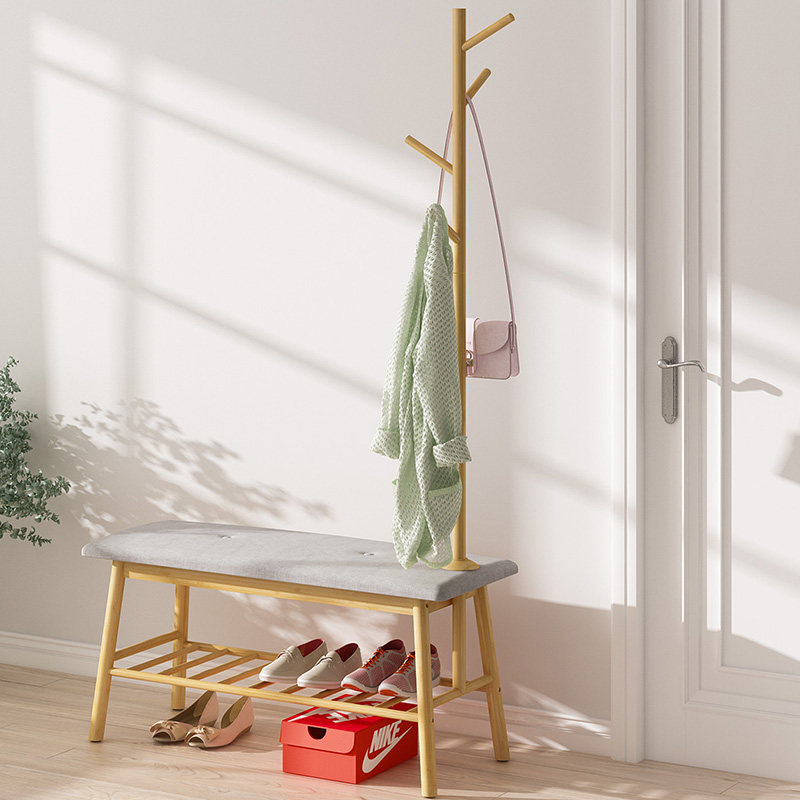 Change shoe stool entrance entrance home wear shoe stool hanger one-piece multi-functional shoe cabinet stool can sit on the shoe rack