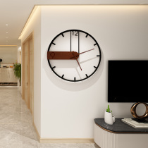 Wall clock living room home fashion Nordic light luxury atmosphere personality clock Wall modern creative decoration minimalist clock