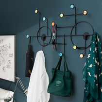 Access adhesive hook storage rack wall hanging wall hanger creative wall light luxury coat hook clothes adhesive hook no punching