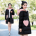 Áo khoác cotton cho bé gái mùa đông 2018 mới dài phần trung học phổ thông học sinh trung học áo khoác cotton dày - Bông áo phao nữ dáng dài hàn quốc Bông