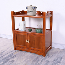 Tea Cabinet Shelf Tea Side Cabinet Tea Table Side Cabinet Dining Side Solid Wood Side Table Tea Cabinet Small Storage Cabinet Ming Style Tea Cabinet