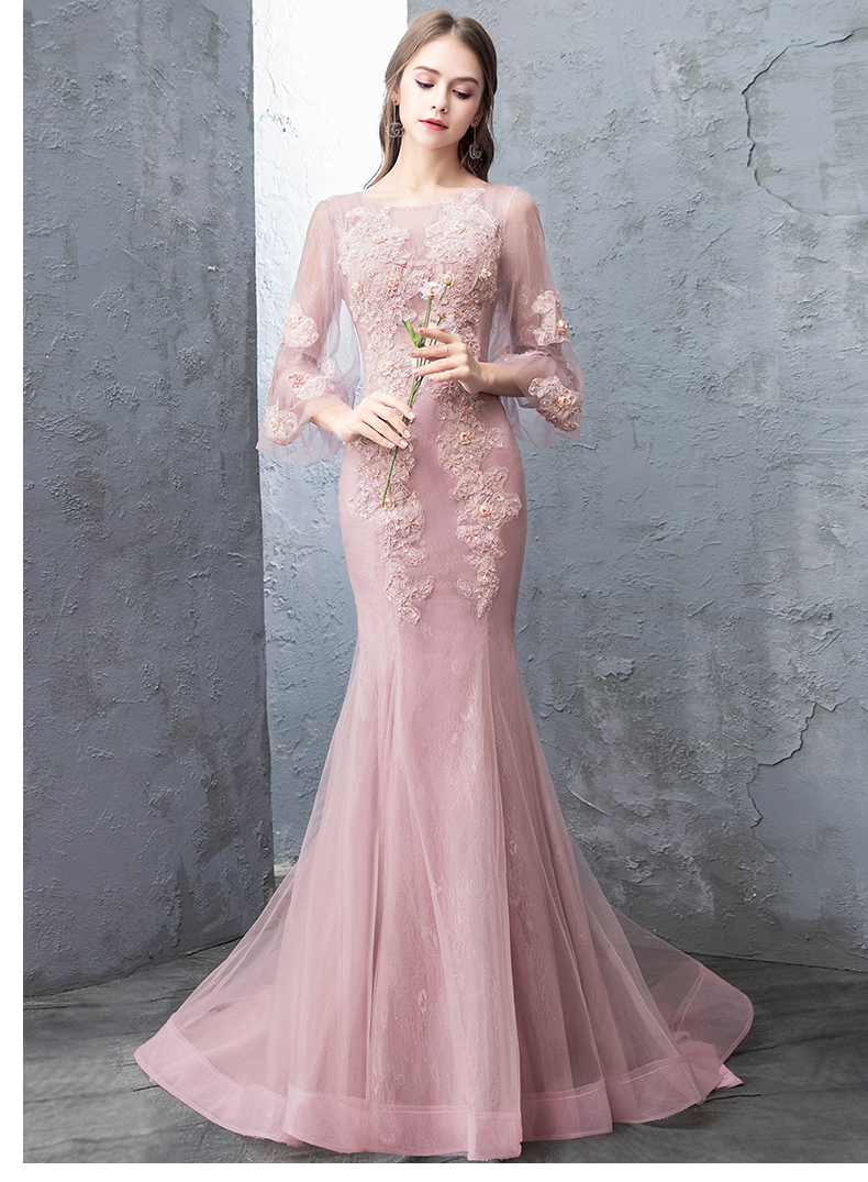 Robe de soirée manchon de lanterne - Ref 3210334 Image 20