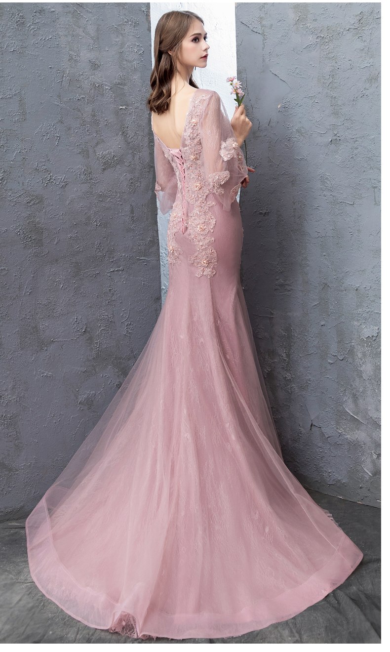 Robe de soirée manchon de lanterne - Ref 3210334 Image 23
