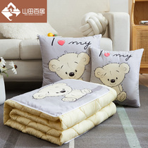 Pillow quilt Dual-use folding two-in-one living room sofa cushion Office nap pillow Car pillow blanket