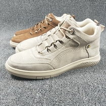 Factory direct sales single high-quality genuine leather light soft and comfortable casual shoes autumn and winter solid color versatile trendy shoes high-top sneakers for men