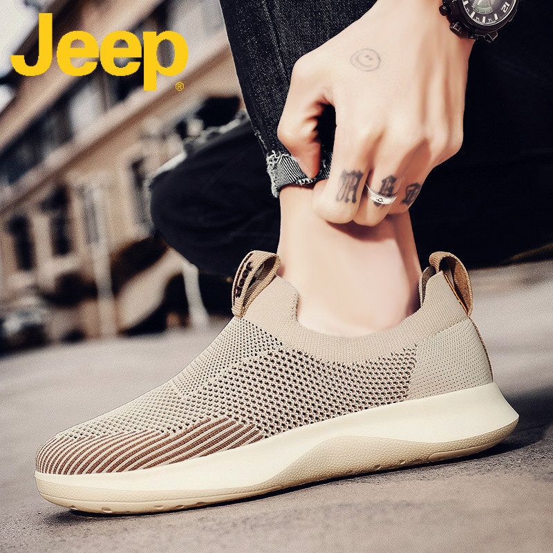 jeep gip male shoes summer 2022 new wave shoes casual breathable mesh face sports shoes men old daddy shoes