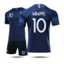Áo đội tuyển Pháp 2018 đội tuyển quốc gia World Cup sân nhà và sân khách trẻ em Dịch vụ bóng đá Mbape 10 đồng phục tùy chỉnh - Bóng đá 	quần áo bóng đá lining