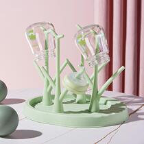 Baby bottle drain rack drying rack baby bottle rack drain rack dust-proof storage direct sale