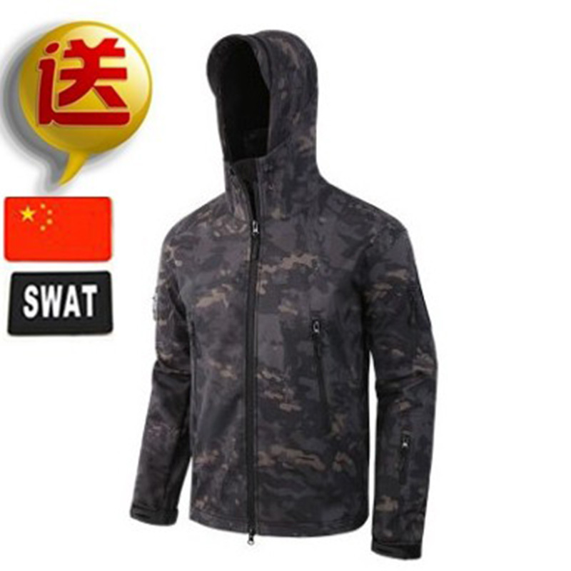 Daily Special Outdoor Explorer Sharkskin Softshell Jacket Autumn and Winter Fleece Warm Waterproof Tactical Jacket