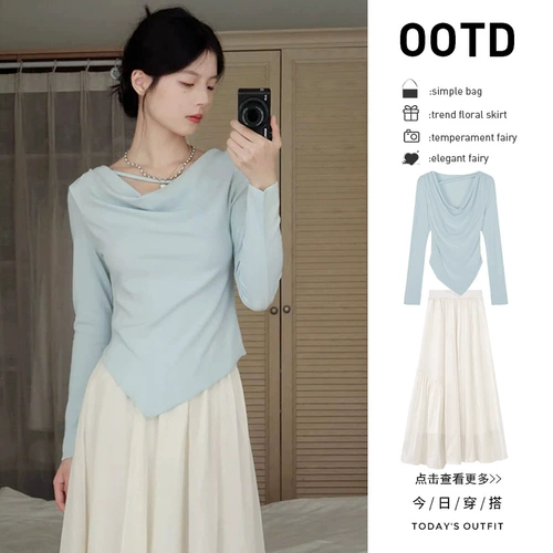 Женская одежда ранней весной 2025 года, новые платья в чайном стиле для женщин осенью и зимой, наряды в корейском стиле для маленьких людей