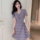 Элитное сексуальное летнее платье, французский стиль, в западном стиле, большой размер