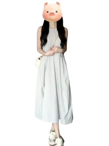 Летнее элитное платье без рукавов, французский стиль