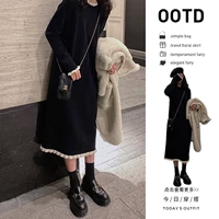 [Черный] 1 [В этом году популярна французская драпировка, красивая и очень красивая, с полным набором молочных серий, серий miu, отчуждения, высокого класса, небольшого темперамента, солевой серии, официальных случаев, красивого маленького аромата, корейского стиля, первой любви, стройного и нежного стиля Хепберн]