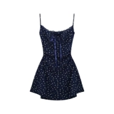 Синяя летняя мини-юбка, французский стиль, цветочный принт, в цветочек, подходит для подростков, изысканный стиль