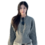 Цветной демисезонный свитер, трикотажный корсет, изысканный стиль