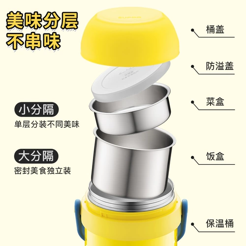 Термическая бочка, портативный ланч-бокс для домашнего использования из нержавеющей стали, нержавеющая сталь AISI 304