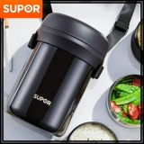 Термос, сверхдлинный портативный ланч-бокс из нержавеющей стали, нержавеющая сталь AISI 304