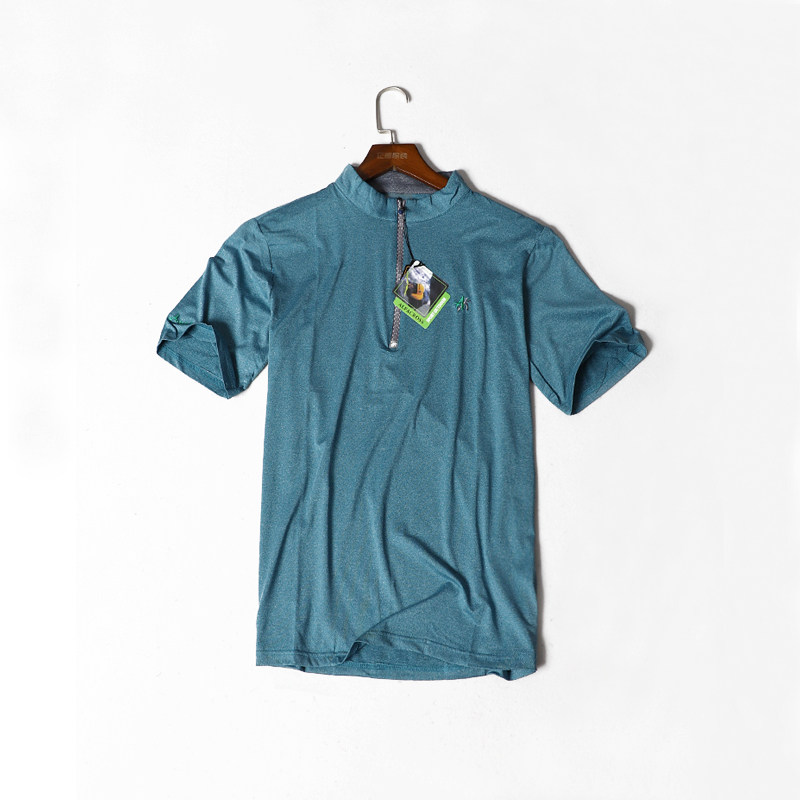 Foreign trade original single special models summer men's outdoor quick-drying T-shirt stretch breathable casual short sleeve mountaineering cycling half sleeve