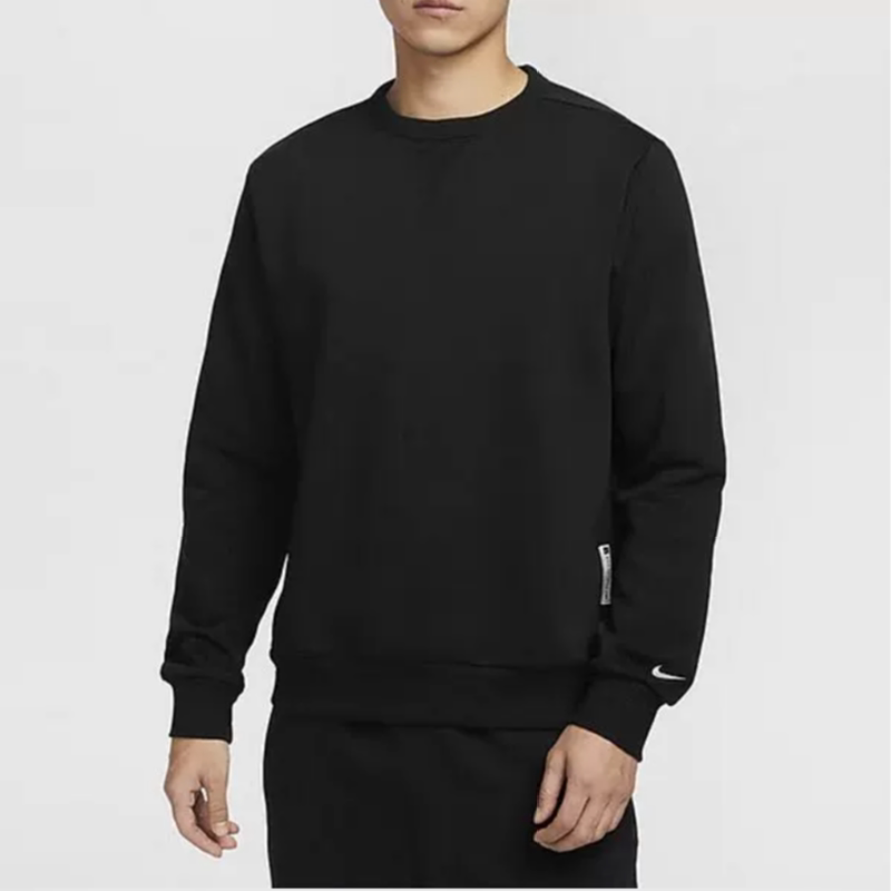 Nike Men's Basketball Casual Sports Fleece Warm Black Crew Neck Pullover Sweatshirt Ib1870-010 Nike Men's Basketball Casual Sports Fleece Warm Black Crew Neck Pullover Sweatshirt Ib1870-010