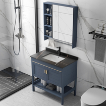 Rock board bathroom cabinet combination Small apartment Floor-to-ceiling washbasin Modern simple bathroom sink washbasin pool