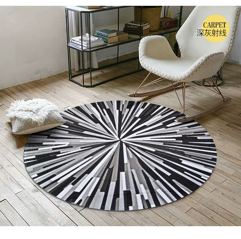 Xu hướng thêu Naisi Thảm tròn Phòng ngủ Bắc Âu Giỏ tròn Chăn Cloakroom Ảnh Trang chủ Ghế máy tính Mat