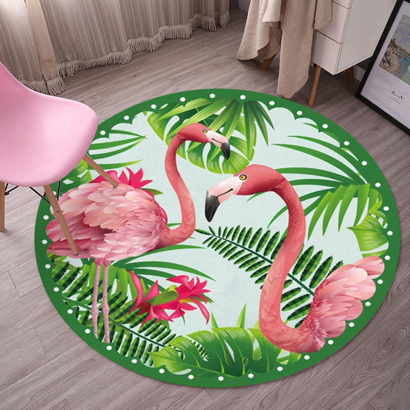 Bắc Âu in net dễ thương phim hoạt hình tròn thảm phòng ngủ phòng khách máy tính ghế xoay ghế treo giỏ phân yoga - Thảm báo giá thảm trải sàn hội trường