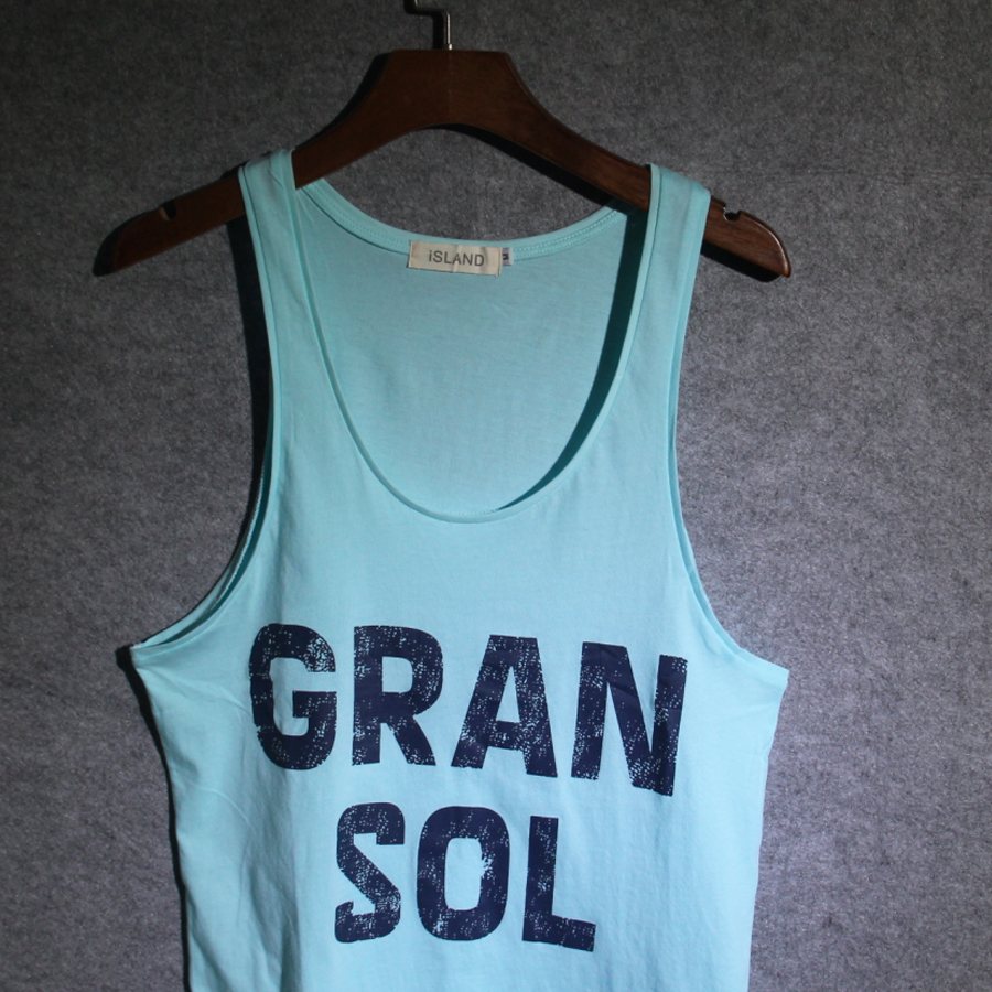 Vest thể thao nam tập thể hình thể hình đào tạo mồ hôi vượt rào cản trở vest vest vest vàng du lịch bên bờ biển ao the thao