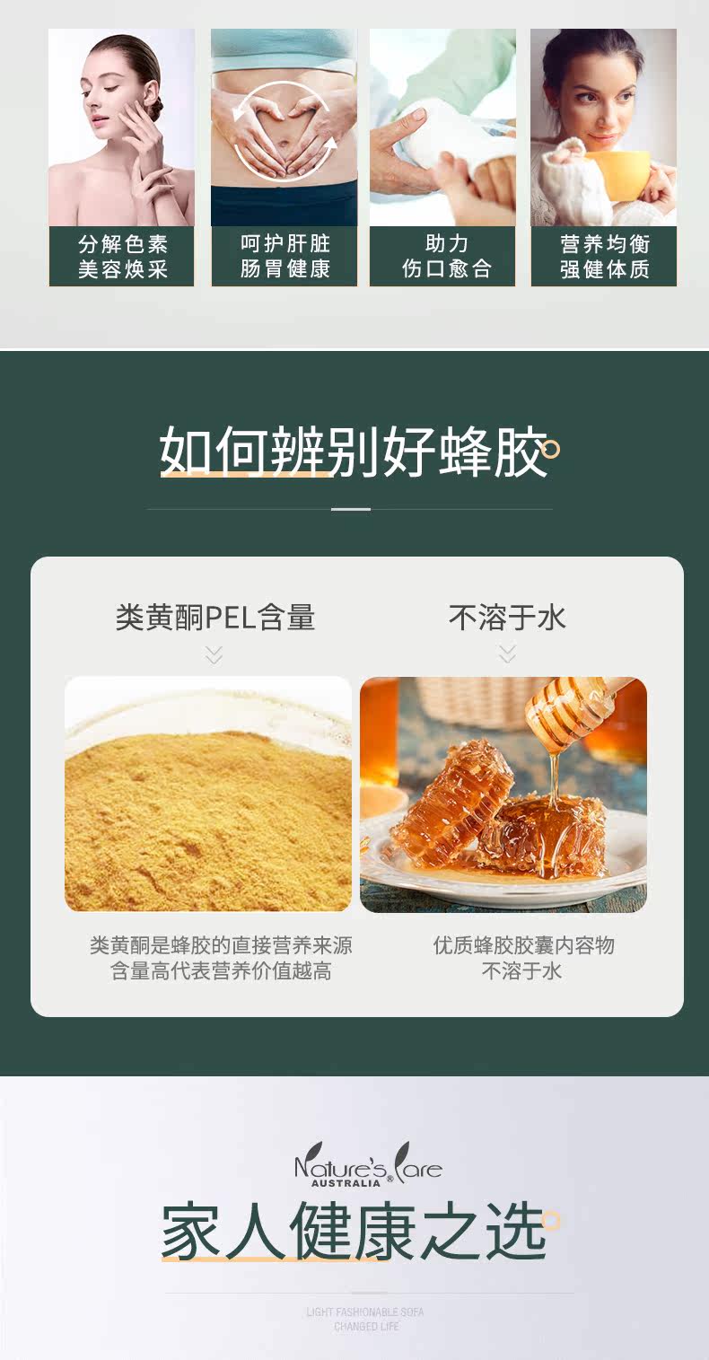 澳洲进口 NCpro 天然黑蜂胶软胶囊 365粒 图8
