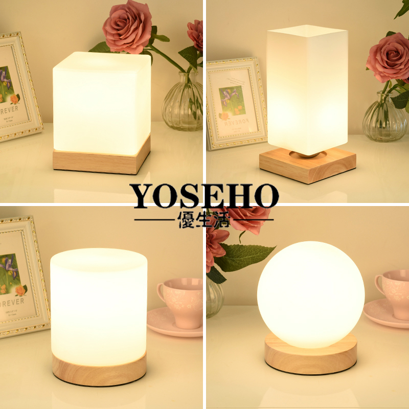 Scandinavian Modern Minimalist Bedside Table Lamp Led Creative ins Study Bedroom Lamp Popular on Douyin Reading Decorative Table Lamp