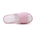Cotton Nhật Bản và macarons lanh màu hỗ trợ âm thanh nổi fluffy bóng nhà chống trượt dép bông không thấm nước