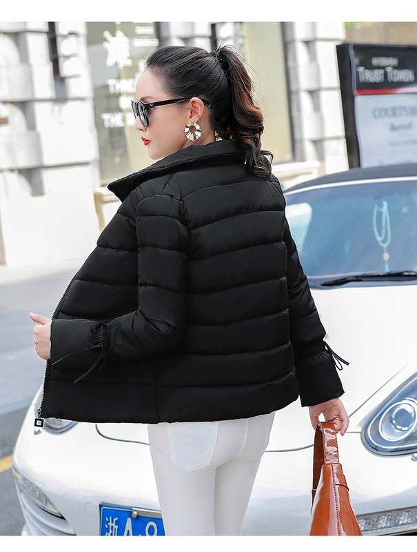 Áo khoác dày mùa đông 2018 phiên bản Hàn Quốc của những quý cô hoang dã nhỏ áo khoác cotton cotton áo khoác nữ ngắn xuống áo khoác cotton