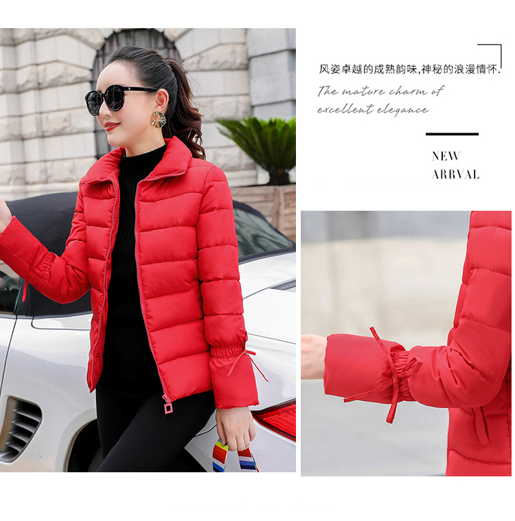 Áo khoác dày mùa đông 2018 phiên bản Hàn Quốc của những quý cô hoang dã nhỏ áo khoác cotton cotton áo khoác nữ ngắn xuống áo khoác cotton áo lông vũ dáng dài uniqlo