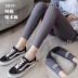 Quần legging cotton 8 điểm nữ mặc mùa xuân 2020 và phần mỏng lưới màu đỏ đai chữ XL thể thao bó sát thủy triều chín điểm - Quần tây thường