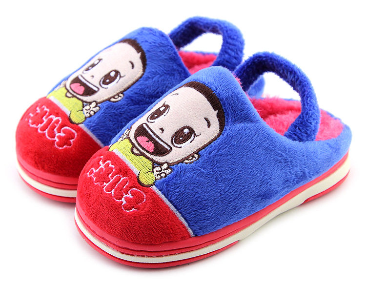 Pantoufles enfants en suède pour hiver - semelle caoutchouc - Ref 1006559 Image 17