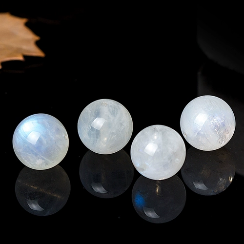 Натуральный 5а белый лунный камень, свободные бусины, круглые бусины, браслет с несколькими сокровищами, хрустальный материал «сделай сам», полуфабрикат ручной работы, синий свет, белый свет