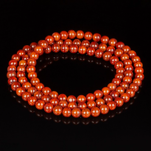 Натуральные красные бусины, агатовые четки бодхи из грецкого ореха, аксессуар