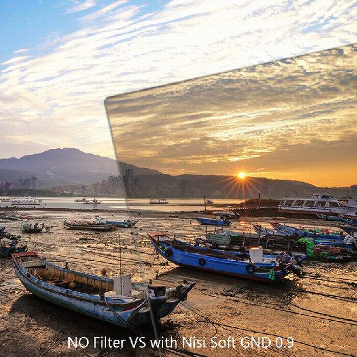 nisi Square filter 70mm GND 0 9 square mirror Soft and hard reverse micro SLR camera camera gray gradient mirror