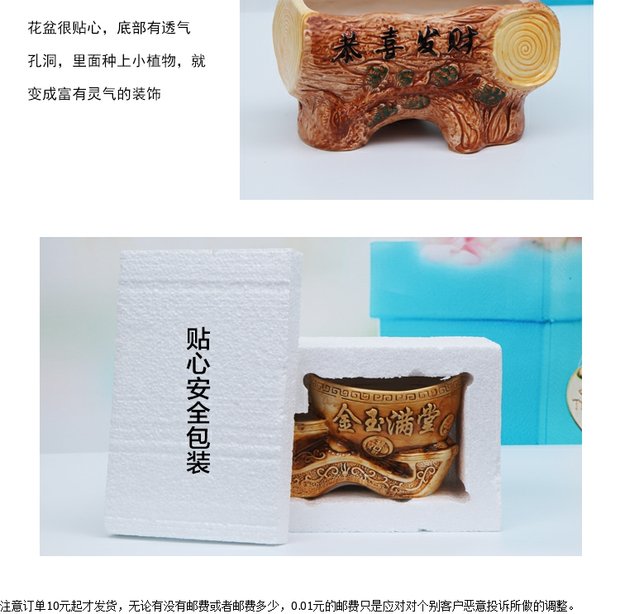Bình gốm hoa cao cấp bình hoa cá tính sáng tạo Xiêm đôi thùng retro đôi miệng trong nhà chậu cây cảnh chậu cây - Vase / Bồn hoa & Kệ chậu trồng rau