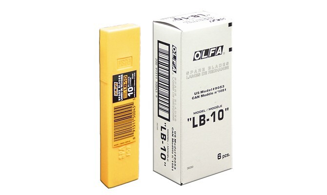 Imported Japanese OLFA Oufa LB-10 18MM large utility knife blade 0 5MM thickness 10 pieces