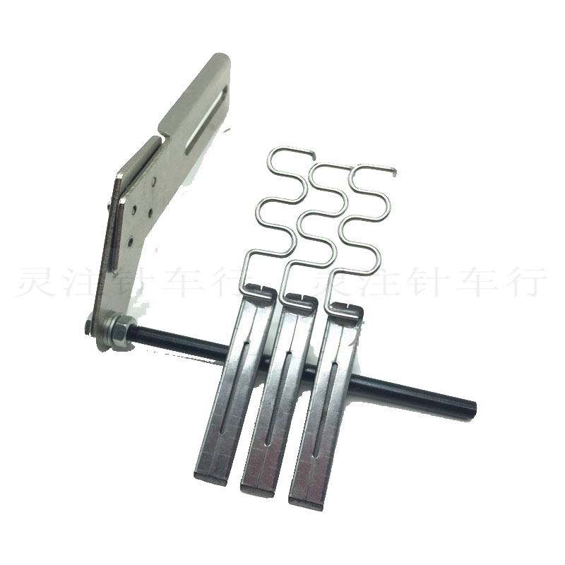 Multi-needle machine webbing with a pull cylinder Mori Ben 1404 veneered VC008 adhesive strip cylinder webbing hem tool straight wire