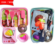 Family cooking kitchen simulation electromagnetic oven model fruit tableware 10 yuan shop for childrens toys