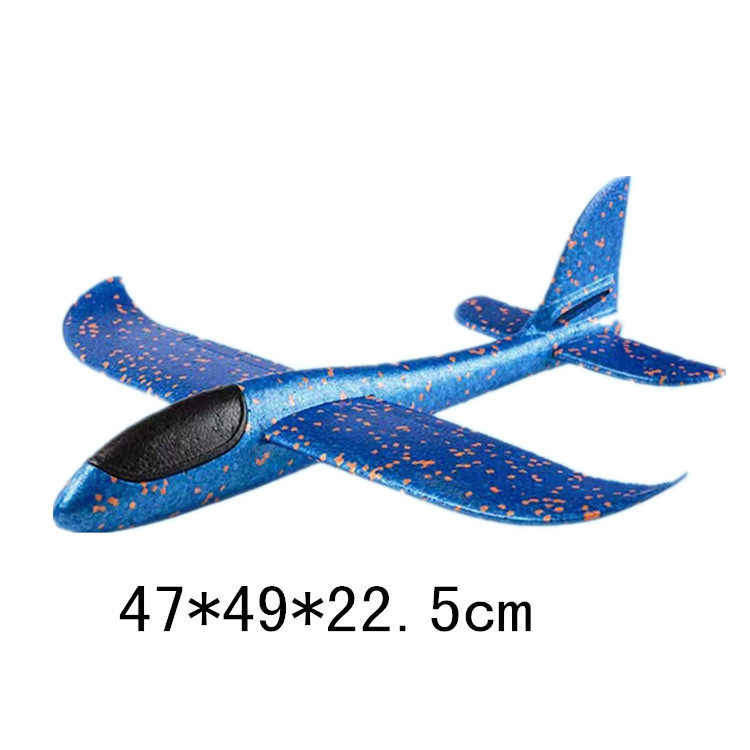 Hand throwing aircraft Gliding Roundabout Foam Aircraft Big Number Boy Female Baby Kindergarten Outdoor Parenting Children's Toys