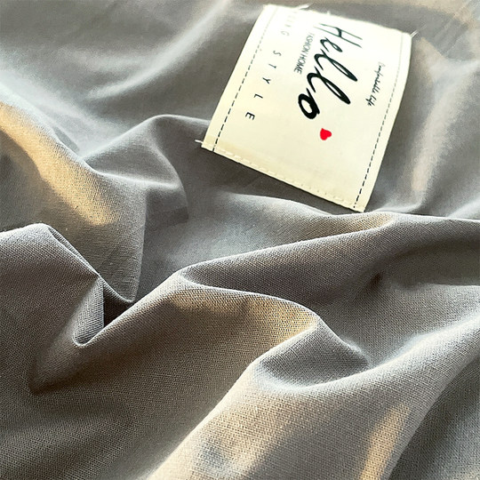 Skin-friendly cotton washed cotton four-piece set pure cotton simple bed sheet quilt cover single quilt cover three-piece bedding set 4