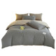 Skin-friendly cotton washed cotton four-piece set pure cotton simple bed sheet quilt cover single quilt cover three-piece bedding set 4