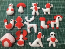 (full 29) non-woven Christmas decoration series finished felt cloth kindergarten parent-child homework diy