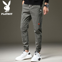 Floral Playboy Summer casual pants mens bunches with great air trends to fix spring and summer new tooling long pants mens pants