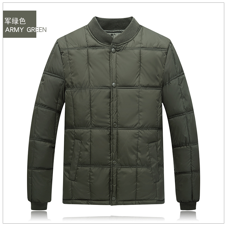 Áo lót nam mới cotton xuống trung niên áo khoác cotton dày trung thu và áo khoác cotton mùa đông cho bố áo khoác len nam