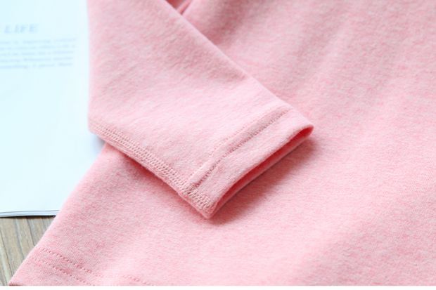 Đồ lót bé gái đặt màu cotton trong quần áo trẻ em nhà lớn áo len cotton quần áo mùa thu quần dài đồ ngủ ấm áp hai mảnh thời trang bé gái